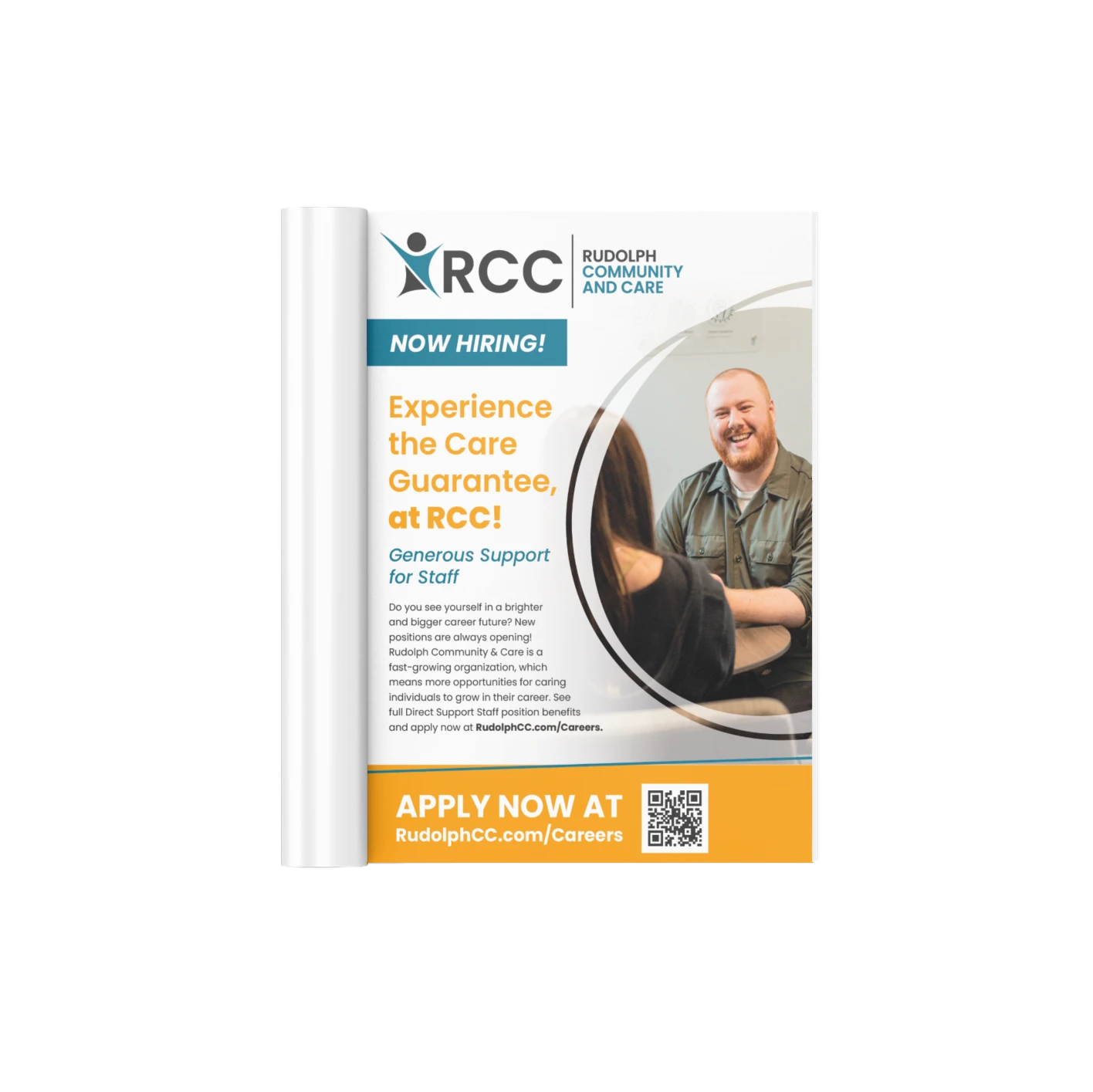 Mockup Of A Rolled Magazine Lying Flat On A Customizable Surface 1468 El (1)