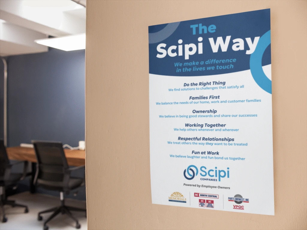 Office Poster Mockup On A Wall A16309